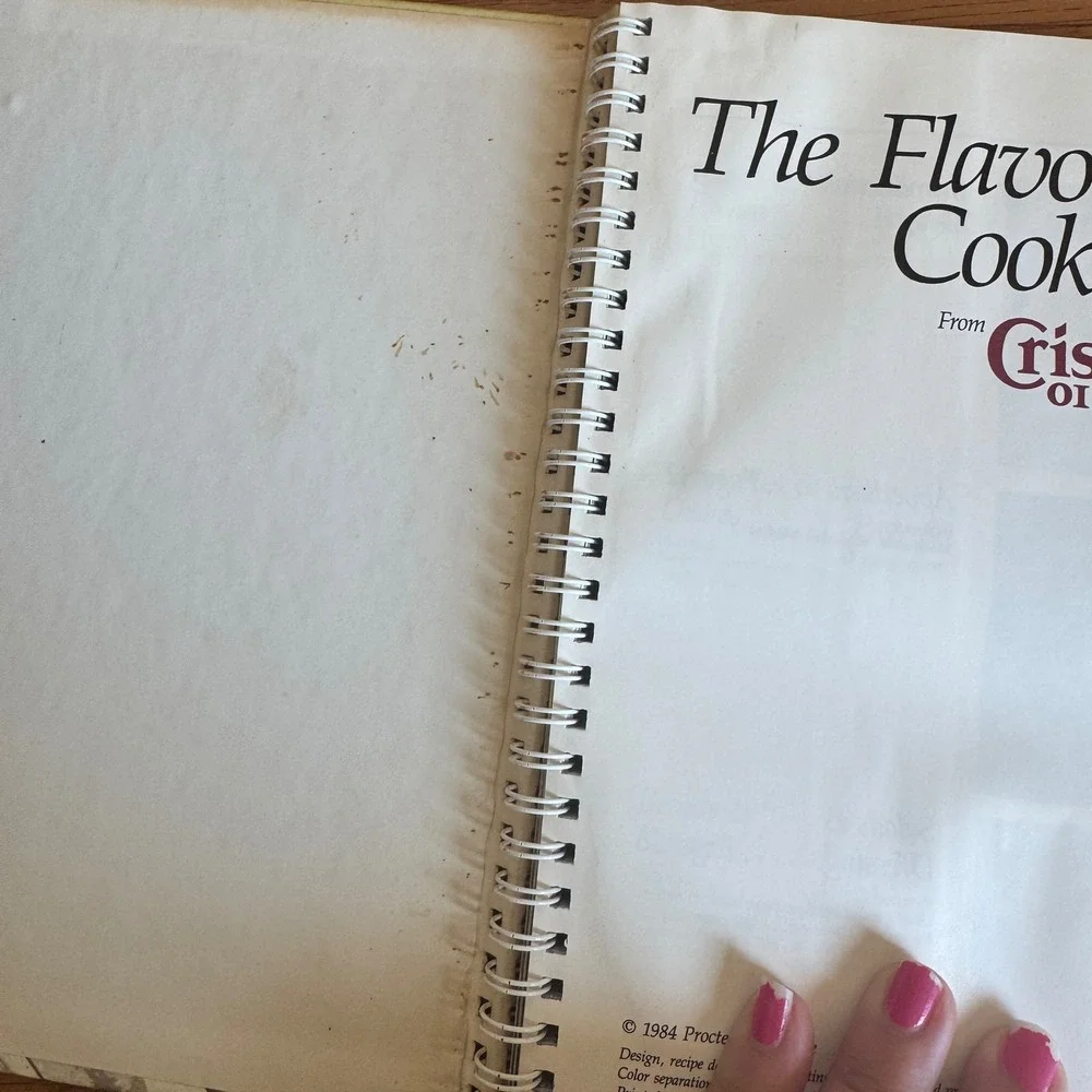 Vintage 1984‎ The Flavor Maker's Cookbook From Crisco Oil Spiral Bound Retro